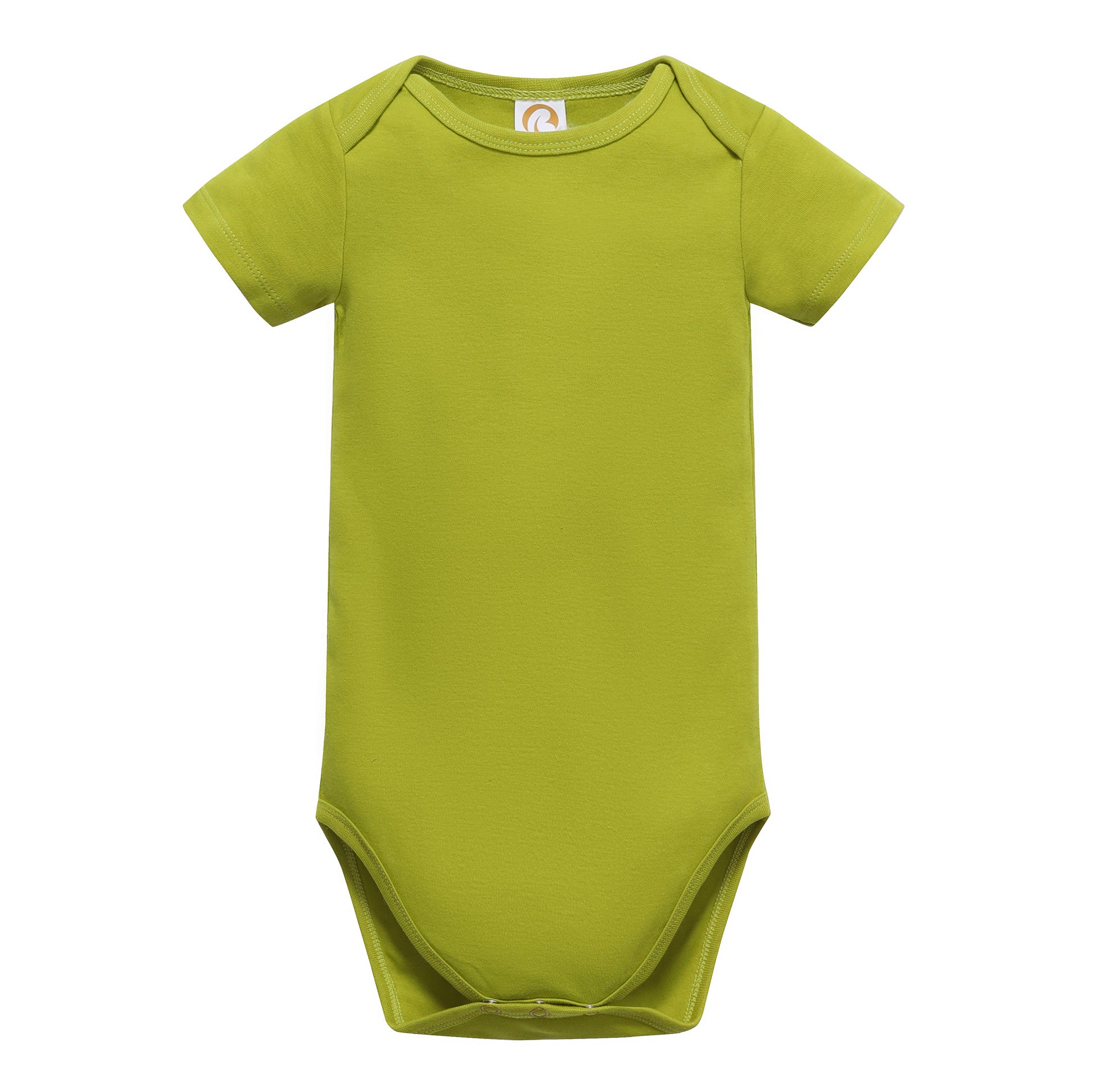 Unisex Beonon baby bodysuits, short sleeve, organic, green