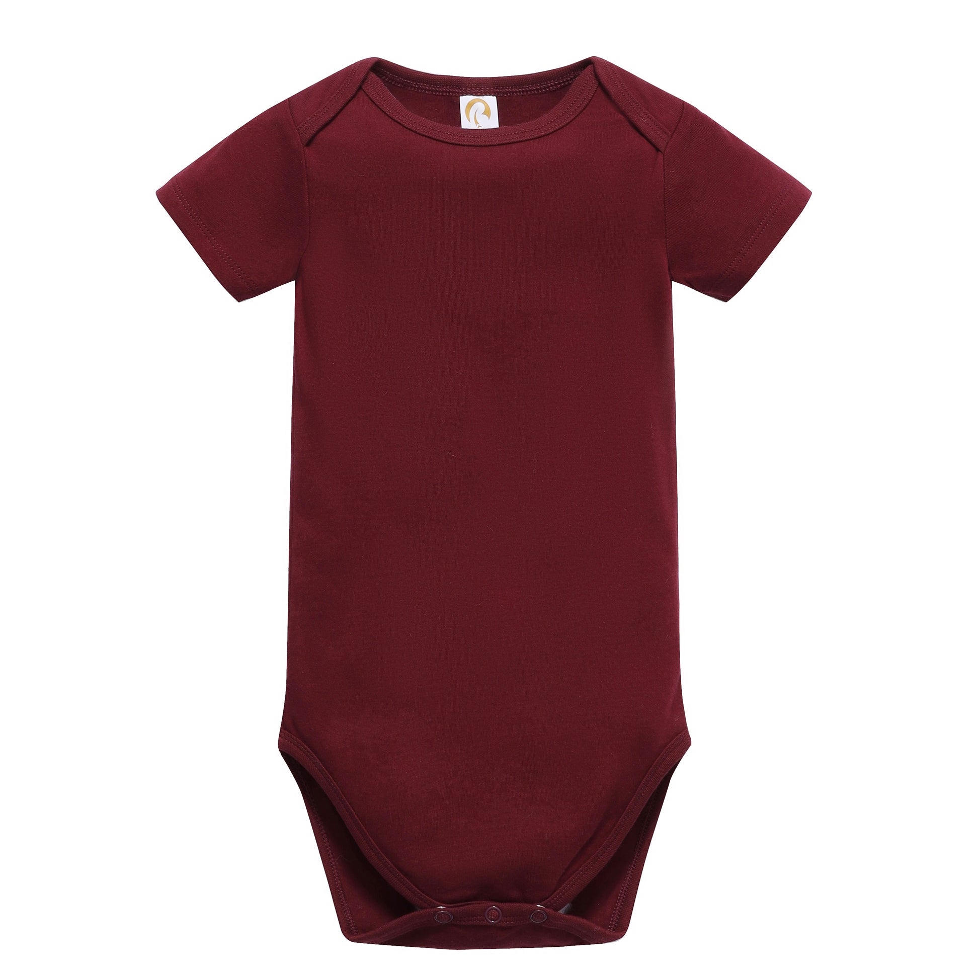 Unisex Beonon baby bodysuits, short sleeve, organic, maroon